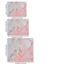 Pink Purple Gold Ink Marble Pattern Washing Machine Cover Mat Anti-Slip Waterproof Dustproof Washer Dryer Countertop Protector Pad Laundry Room Decor Mat - Baby Pink - View 10