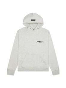 Fear Of God Essentials Core Hoodie Light Oatmeal, Oversized Soft Fleece Pullover, Unisex Streetwear, Daily Outing, Casual Hang‑Out, Weekend Gathering - LIGHT OATMEAL - View 16