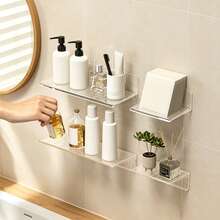 1/2 buah Rak Penyimpanan Kosmetik Modular yang Dapat Dilepas, Organizer Makeup Meja Multi-Lapisan Transparan, Rak yang Dapat Diatur untuk Lipstik, Perhiasan & Produk Perawatan Kulit, Penyimpanan Aksesori Kecantikan Hemat Ruang untuk Meja Rias - MultiWarna - View 9