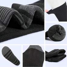 1 Pair/5 Pairs/10 Pairs/15 Pairs/20 Pairs Men's Mid-Calf Socks, Suitable For Men And Women Daily Wear, Moisture-Wicking, Breathable, Odor-Resistant Socks For Running, Fitness, Ball Games, Hiking, Cycling - Multicolor - View 7