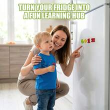 78pcs Magnetic Letters, Numbers And Math Symbols Fridge Magnets - Colorful Plastic Material With Storage Bucket; Montessori-Style Educational Learning Toy, Suitable As Birthday Or Christmas Gift; Also Can Be Used As Teacher Teaching Supplies Or Surprise Small Gift In Christmas Stockings. - Multicolor - View 7