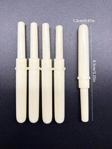 5pcs Seam Ripper Set, Small White Handle Stainless Steel Seam Ripper With Protective Cap, Durable Sewing Tool, Suitable For Tailors, Embroidery, Patchwork Enthusiasts, Quickly Remove Stitches, Open Seams, Unpick Old Stitches, Correct Sewing Errors, - White Seam Ripper - View 6