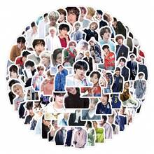 Hasbro 105pcs New BTS Graffiti Stickers, Decorative Cartoon Stickers For Notebook, Luggage, DIY - Style Random - View 9