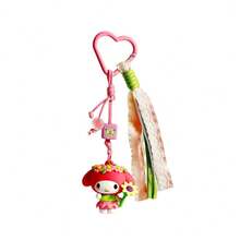 Miniso Home Forest Fairy Series Woven Rope Keychain, Kuromi Hello Kitty Cinnamoroll My Melody Cute Cartoon Bag Pendant, Ideal Gift For Sanrio Fans (1pc) - 1PC - View 12