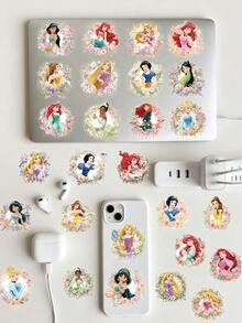 Disney 50pcs Princess Stickers For Decoration Of Planner, Diary, Scrapbook, Notebook, Luggage, Envelope, Greeting Card, Tablet, Water Bottle - Multicolor - View 2
