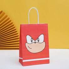 Hasbro 12pcs/Set - Hedgehog Sonic Kraft Paper Party Birthday Gift Bags, Cartoon Paper Bags For Party Gifts, Halloween, Christmas, Back To School Gift Packaging (Random Style) - Style Random - View 4