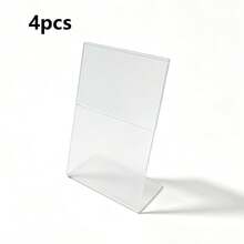 2pcs Acrylic Sign Holder | Clear Plastic Display Stand, Suitable For Brochures, Menus, Flyers, Documents, Photos, Business Cards, 8.5"X11" Frame Size | Office & Desktop Display Stand - A - View 13