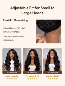 Wig Rambut Keriting Bervolume dengan Poni Samping InvisiBlend™ Belahan Samping V Pas Sesuai Ukuran untuk Sehari-hari Gelombang Blowout yang Mengembang dan Lentur Volume Instan Pemakaian Tanpa Lem yang Mudah Dipakai Ramah untuk Pemula Tali Serut 100% Rambut Manusia Wig Unice yang Mudah Diwarnai - SNatural - View 7