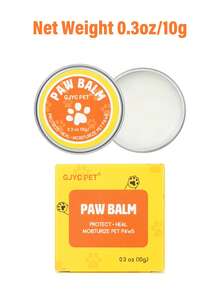 GJYC PET Unscented Paw & Nose Balm For Dogs – Moisturizer For Dry Cracked Pads, Noses & Elbows – Beeswax, Olive & Macadamia Oil Repair Butter - Orange - View 9