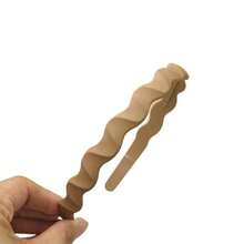 Solid Color Casual ABS Plastic (ABS Resin) Wavy Shape Headband Suitable For All Seasons - Multicolor - View 7