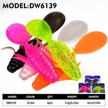 PRO BEROS Proberos 8 cái/túi mồi mềm hình tôm hùm đất sinh vật, mồi nhựa mềm lấp lánh nhiều màu sắc nhân tạo cho câu cá nước ngọt và nước mặn, phụ kiện câu cá bass - Nhiều màu - Xem 5