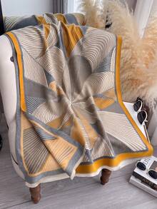 1pc Faux Cashmere Elegant Pattern Jacquard Warm Scarf For Women, Air Conditioning Room Blanket, Autumn/Winter Outdoor Travel Cold Protection Neck Warmer, Soft Decorative Scarf Shawl Dual-Use, Suitable For Daily Matching, First Choice For Gift Giving - Multicolor - View 3