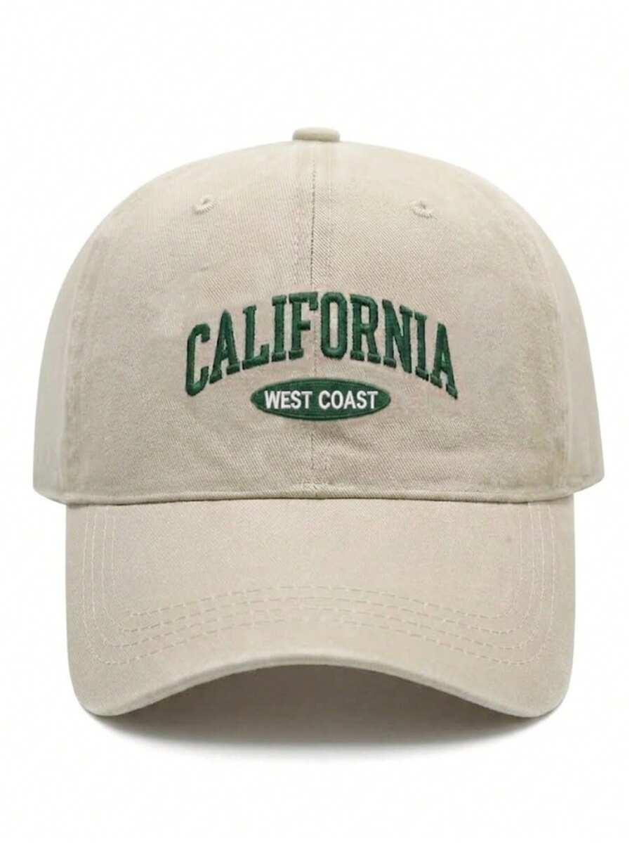 1件刺繡CALIFORNTA字母復古水洗中性棒球帽，Y2K戶外防曬可調節旅行度假禮物，適合朋友、家人，適用聖誕節、母親節、父親節、新年、婚禮用品、感恩節、單身派對、返校季、學生校季、教師節、嘉年華