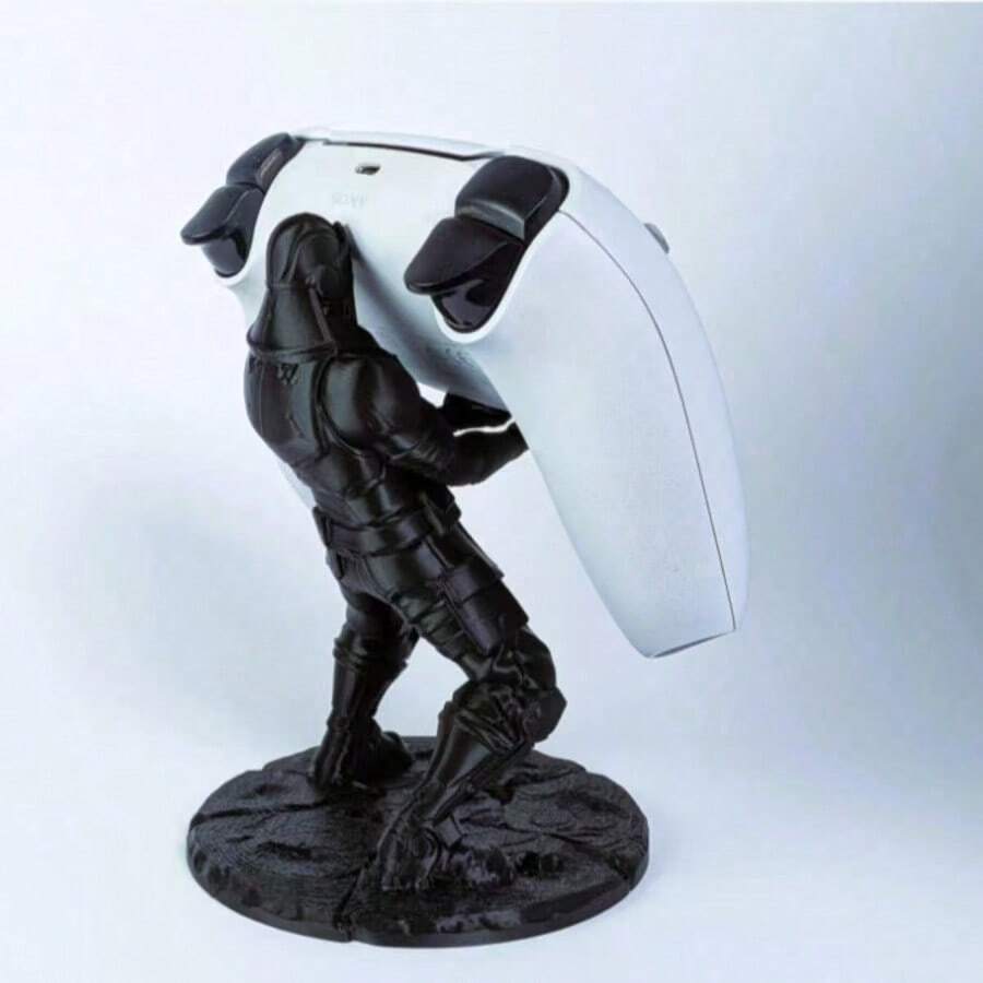 Black Knight Style Multi-Platform Controller Stand | Compatible With PS5/ Series X|S/One And Switch Pro Controllers | Stable Support, Scratch-Resistant Design | Desktop Gaming Decor, Creative Gamer Gift - Black Knight-themed Multi-platform Controller Stand - View 1