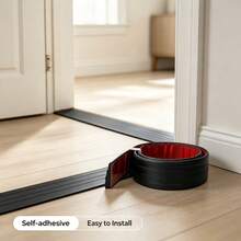 1pc 39.37 Inch PVC Self-Adhesive Ramp Strip, Door Threshold Floor Gap Slope Transition Decorative Strip, Self-Adhesive Edge Ramp Cover Plate, Home Decor Use - A - View 7