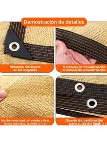 95% Shade Cloth For Garden Raschel 4x4m Reinforced Mesh - 4*4 Meters - View 7
