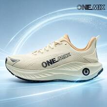 ONEMIX 時尚運動休閒跑鞋,舒適緩震,低筒厚底,防滑耐磨 - 穀米黃 - 查看 12