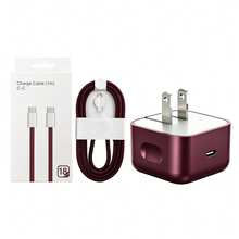Charger Cepat Portabel 40W GaN Deep Cherry, Output AVS Maksimum 60W, Protokol PD3.2 Terintegrasi, Memberikan Pengisian Daya Efisien Berkecepatan Tinggi. Desain Gallium Nitride Portabel Sangat Mengurangi Ukuran Charger Sambil Mempertahankan Output Daya yang Stabil, Kompatibel dengan Seri 18/17/16/15, Kompatibel dengan Seri Ultra, Kompatibel dengan Seri dan Perangkat yang Mendukung USB, Pengganti Sempurna untuk Adaptor Dinding Asli, Charger Ponsel Portabel - Steker Tipe AS A (110-127V) - View 11