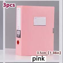 Colorful Large Capacity File Storage Box, Thickened A4 Plastic File Box, Document Storage Box, Suitable For Office, Accountant, Contract And Other Personnel, Accountant And Financial Folders, Vertical Large Capacity Office Supplies Storage Box, Can Classify And Fold A4 Documents, Back To School Season, Learning Supplies - Morandi File Box - View 17