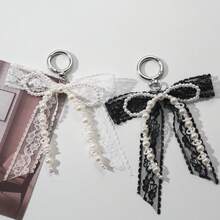 European And American Cross-Border Style Niche Plastic Lace Bow Hanging Decor, Fashionable High-End Texture Bag And Car Key Chain Pendant - Multicolor - View 8