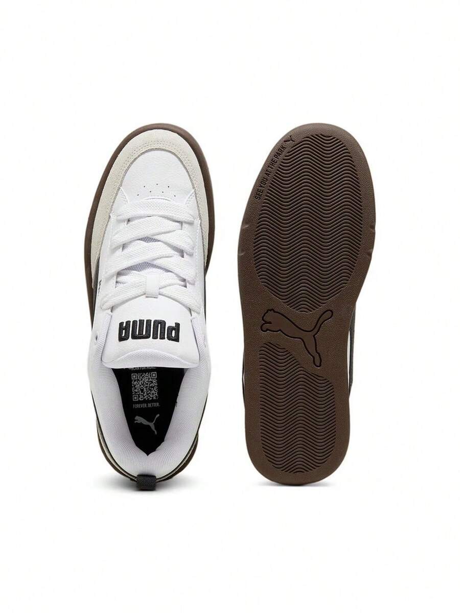Puma Park Lifestyle OG Unisex Retro Casual Classic Bread Shoes Skateboard Shoes - White/Black Grey - View 1