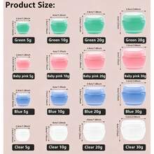 2pcs Mini Cosmetic Empty Jars, Cosmetic Containers Cream Boxes Lip Balm Containers Refillable Bottles - Multicolor - View 7