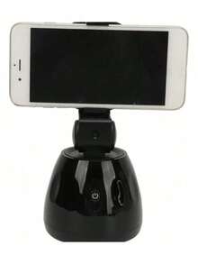 Portable AI Automatic Face Tracking Phone Holder, Rechargeable - Black - View 5