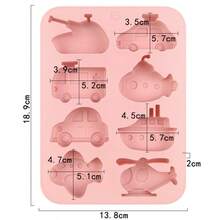Creative Transportation Vehicle Shaped Silicone Soap Mold, Mini Soap Mold, Reusable, Easy Demolding, Suitable For Holiday Cottage Decoration, Fun Decorative Accessory, DIY Handmade Home Display Craft Mold - A - View 5