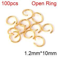 100pcs Stainless Steel Open Jump Rings Split Rings Findings Connectors For DIY Jewelry Necklace Bracelet Making Supplies Accessories - Open Ring - View 9