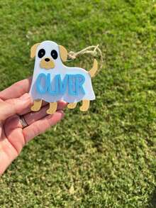 Label Tas Anjing Hantu yang Dipersonalisasi, Keranjang Boo Anjing Hantu, Label Nama Halloween Kustom, Label Tas Trick or Treat, Label Keranjang Boo - Tag Anak Anjing Hantu - View 14