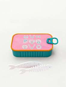 Cute Aesthetic Jewelry Stickers Mini Jewelry Storage Box, With Fishbone Divider And Snap Seal, Portable Jewelry Box For Earrings, Rings, Necklaces, Suitable For Commuting, Short Trips, Desktop Vanity, Ideal For Jewelry Lovers, Portable Earring Box, Mini Jewelry Organizer, Portable Ring Storage Box, Cartoon Jewelry Box, Travel Small Jewelry Storage Box - Multicolor - View 13