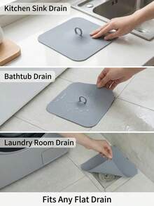 1/3 Silicone Drain Deodorizer Pad, Flexible Anti-Odor Drain Plug, Reusable Waterproof Sealing Pad, Suitable For Bathroom, Shower, Bathtub And Kitchen Sink, Effectively Blocks Odors And Insects During Daily Home Use - Multicolor - View 7