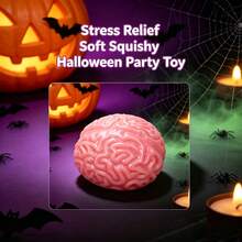 1pc Brain Squeeze Toy, Soft Squishy Toy, ORB Easy Sqweezy Jumbo Brainy, Realistic Brain Squeeze, Prank Prop, Bulk Squishy Toys, Boo Basket Stuffers, Toys, Crunchy Squishy One Dollar, Fidget Toy, Fidget, Squishy>Butter, Squishies 1 Dollar, Squishies>Crunch - Multicolor - View 4