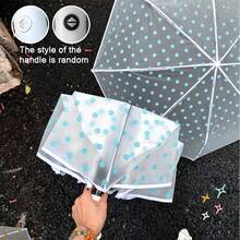 Korean Style Fresh Polka Dot Transparent Automatic Umbrella, One-Click Open & Close, Lightweight Without Burden, Multiple Colors Available, Perfect For Rainy Day Photoshoots, Portable Waterproof, Gentle Color Palette, Ritualistic Rainy Season Gift - Automatic Umbrella - View 13