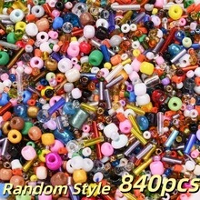 840pcs Mixed Color Glass Seed Beads Kit, Tube Beads For DIY Jewelry Making, Bohemia Bracelets, Necklaces, Earrings And Waist Chain,Bag Crafts - Random Style - View 22