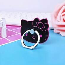 SANRIO 1pc Cute Hello Kitty Phone Stand - Alloy Phone Ring Holder, Kawaii Cartoon Cat Design, Universal Phone Grip, Foldable Finger Support Stand, Suitable For Smartphones - Multicolor - View 6