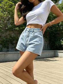 Women Denim Shorts - 2041 - View 5