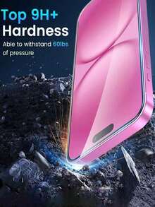 ZYSHI 3pcs Tempered Glass Screen Protector Compatible With Iphone 18/18 Pro/18 Pro Max/17/17 Pro/17 Pro Max/17 Air/16/16 Plus/16 Pro/16 Pro Max/15/14/13/12/11 Pro Max/X/XS/XR/Mini/7/8/14 Plus. Also Compatible With 14/15 Pro Max. 2025 Upgraded Tempered Glass, 9H+ High Hardness. - Clear - View 5