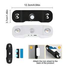 1pc Creative Double-Eyed RGB Color-Changing Mood Wall Light, Smart Motion Sensor Activation, No-Drill Magnetic Mounting, Suitable For Home Decor/Atmosphere Creation, Ideal Holiday Gift - Multicolor - View 5