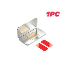 3/1pc Stainless Steel Ultra-Thin Magnetic Cabinet Door Stopper, No-Drill Installation For Kitchen Cabinets, Wardrobes And Drawers, With Adhesive Backing, And Secure - Multicolor - View 10