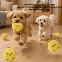 1pc Sound-Producing Bouncing Ball | Battery-Free Slow Rebound Pet Chew Toy | Durable Bite-Resistant Interactive Training Ball | Dog & Cat Universal Teething Toy | Suitable For Puppies, Kittens And Pets Of All Sizes For Indoor Entertainment - View 8