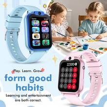 Children Smart Watch, 18+ Fun Games, 1.83-Inch Touch Screen, Camera, Flashlight, Sleep Monitoring, Alarm Reminder, Camera, Photo Album, Games, Calendar, Pedometer, Countdown, Calculator, Stopwatch, Flashlight - Multicolor - View 4