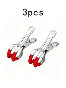 10/5pcs Multifunctional Dual-Use Acupressure Massage Clips, Metal Spring Body With Soft Rubber Protective Head, Comfortable Grip Without Skin Irritation, Can Massage Fingers, Toes, Ear Acupoints, Also Can Serve As Clothes Hanger Windproof Clip, Compact And Lightweight For Easy Carrying, Dual-Use For Home Daily Relaxation And Storage, Relieve Soreness, Practical And Simple Wellness Tool[3/1pc] - Multiple Styles - View 10