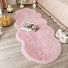 1 buah Karpet Samping Tempat Tidur Asimetris Bergelombang Warna Merah Muda Muda, Karpet Bulu Kelinci Imitasi Asimetris, Karpet Mewah Berbentuk Awan, Karpet Samping Tempat Tidur, Karpet Samping Sofa Ruang Tamu, Potongan Tangan dengan Kesalahan 1-5cm, Cocok untuk Penggunaan Sehari-hari, Dekorasi Musim Dingin Natal, Thanksgiving dan Tahun Baru, Lembut dan Ramah Kulit, Karpet Dekorasi Rumah Ruang Tamu, Kamar Tidur, Kamar Mandi atau Dapur, Karpet Kamar Tidur, Karpet Dekoratif, Karpet Kecil, Karpet, Dekorasi Rumah, Karpet Ruang Tamu - MultiWarna - View 2