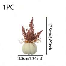 1pc Artificial Pumpkin Home Decor Autumn Thanksgiving Halloween Tabletop Fireplace Party Ornament - Multicolor - View 13