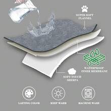 Pet Blanket, Waterproof Washable Chenille Lamb Fleece Blanket For Cats, Soft Plush Double-Sided Reversible Protective Pad, Suitable For Bed/Sofa/Car/Couch - 71*100cm - View 12