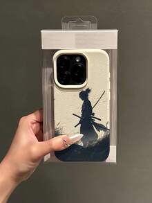 1件 白色野草孤旅者個性化極簡全包覆 TPU 防震手機殼，適用於 Apple 18 17 16 15 14 13 12 11 Pro Max Air 及系列 - 彩色 - 查看 4