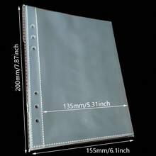 10/30pcs Transparent Loose-Leaf Inner Pages, Multi-Size Single Pocket Loose-Leaf Card Pages, Suitable For PP Loose-Leaf Binders, Photo Albums, Sticker Books, Photo Storage Albums, Ideal For Scrapbook Enthusiasts, Students, Studios, New Semester Season - Inner Page - View 13