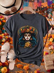 Women T-Shirts - Dark Grey - View 2