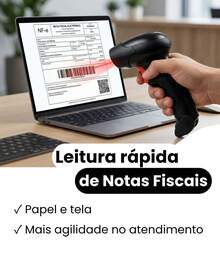 GOLDENSKY Leitor Código De Barras Com fio Usb Flash CMOS Laser linear 1d UPC/EAN NF Bi-direcional - Preto - Visão 2